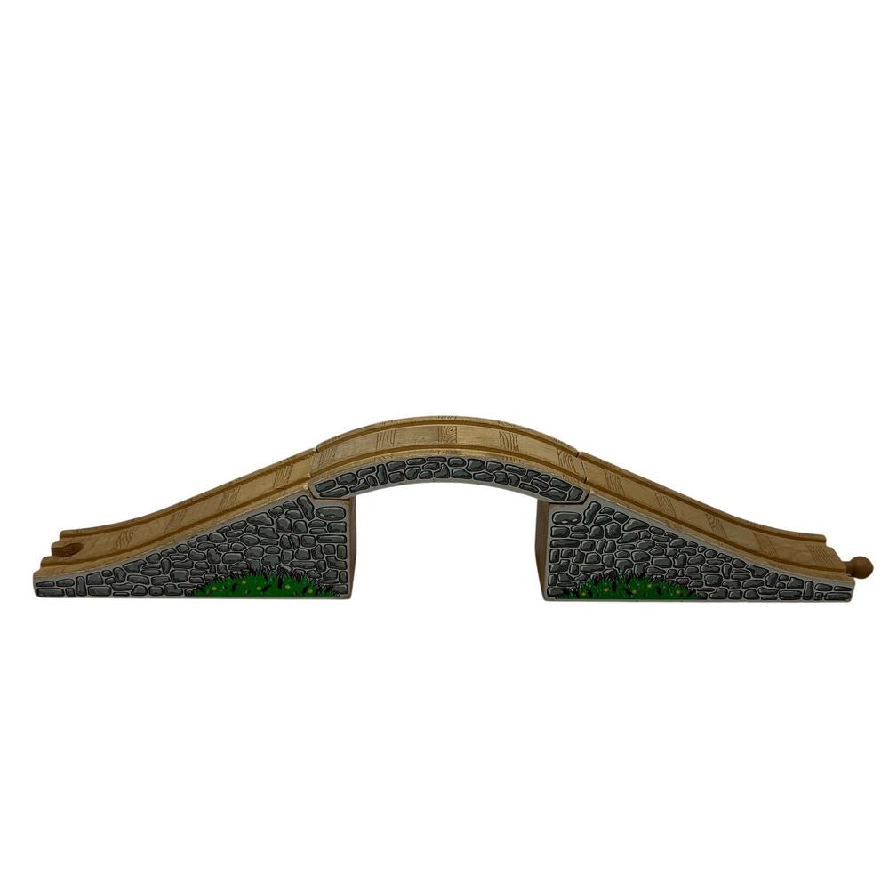 Arched Gray Stone Bridge Thomas & Friends Wooden Track Railway Train Overpass
